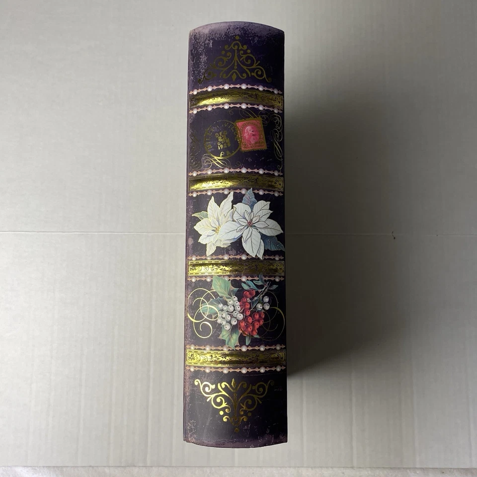 Punch Studio Large Christmas Cardinal Bird Faux Book Decorative Box 13.5” x 11" - Image 2 of 4