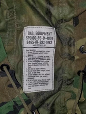 Military Issue Rucksack 8465-01-393-5183 USGI Bag, Equipment Woodland Camouflage