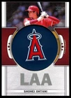 2023 Topps Shohei Ohtani Team Logo Commemorative Patch Card Dodgers + Angels