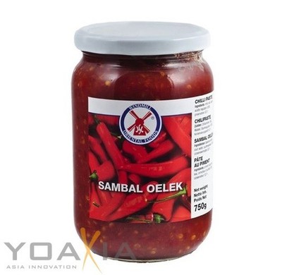 [ 750g ]  WINDMILL Sambal Oelek / Chilipaste / Chilli Paste