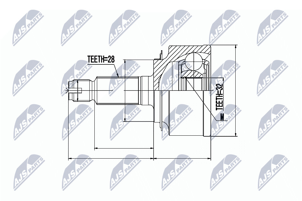 Joint set, driveshaft/ outer suitable for Honda CR-V 2.0 01-, FR-V 1.7,2.0 04 - Image 8