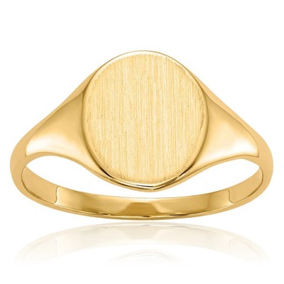 Siegelring 10 Karat massiv Gelbgold individuell graviert