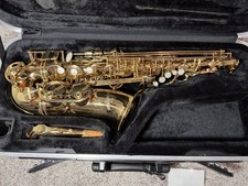 Antigua Winds Alto Saxophone AS3220 Gold Lacquer, Great Condition