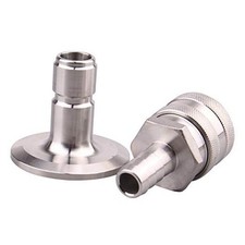 Stainless Steel Quick Disconnect Set -Beer Brewing Barb female/tri clamp male