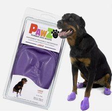 Pawz Rubber Dog Boots Large Purple 10 per pack