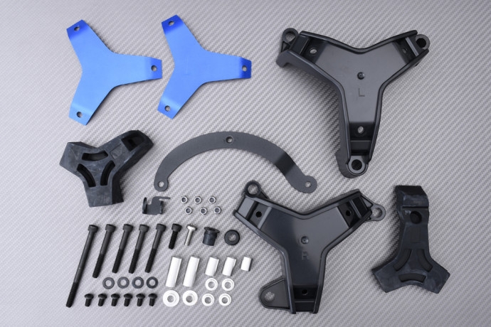 Protection de carter moteur bleu pour moto Yamaha MT-09 2021-2023