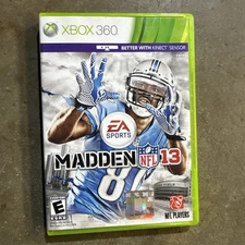 Madden NFL 13 (Xbox 360, 2012) Complete w/ Inserts CIB Tested + Working
