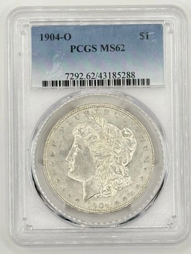 1904-O $1 Morgan Silver Dollar PCGS MS62 Uncirculated UNC