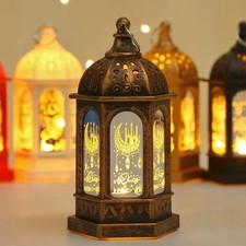 Eid Mubarak LED Lantern Lights Ramadan Decoration Home Islamic Muslim Party