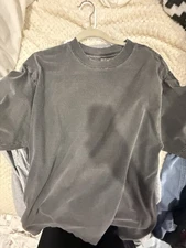 Shaka Wear Men's Dark Grey T-Shirt Heavy Weight Medium