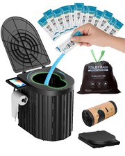 Portable Toilet Adult Kid Odorless Camping Travel Potty Leak-Proof Bags Gel