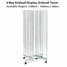 4 way Grid Mesh wall display, Grid Mesh wall mobile tower Complete Kit