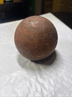 Early Cannon Ball 3in  Diameter,  4 Pounds 4oz Great Patina