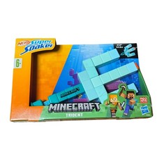 NERF Super Soaker Minecraft Trident Nerf Water Gun Sprayer Factory Sealed / NEW 