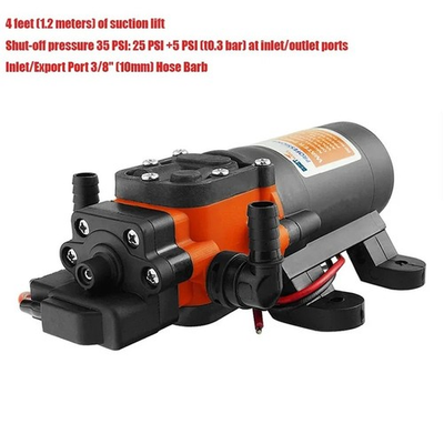 #ad 35 PSI 12V Marine Water Pump Diaphragm Self Priming Pump for Boats RVs Cara $133.05