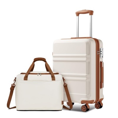55cm Handgepäck Koffer Trolley Set 2 Teilig Gepäcksets Kleiner Koffer mit Rollen