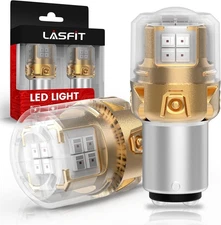 LASFIT 1157 LED Bulb Red Brake Light Tail Lights, Upgraded 500% Super Bright 205