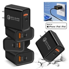 20W Fast Charger Block USB Type C Wall Power Adapter Lot For iPhone 17 16 15 14