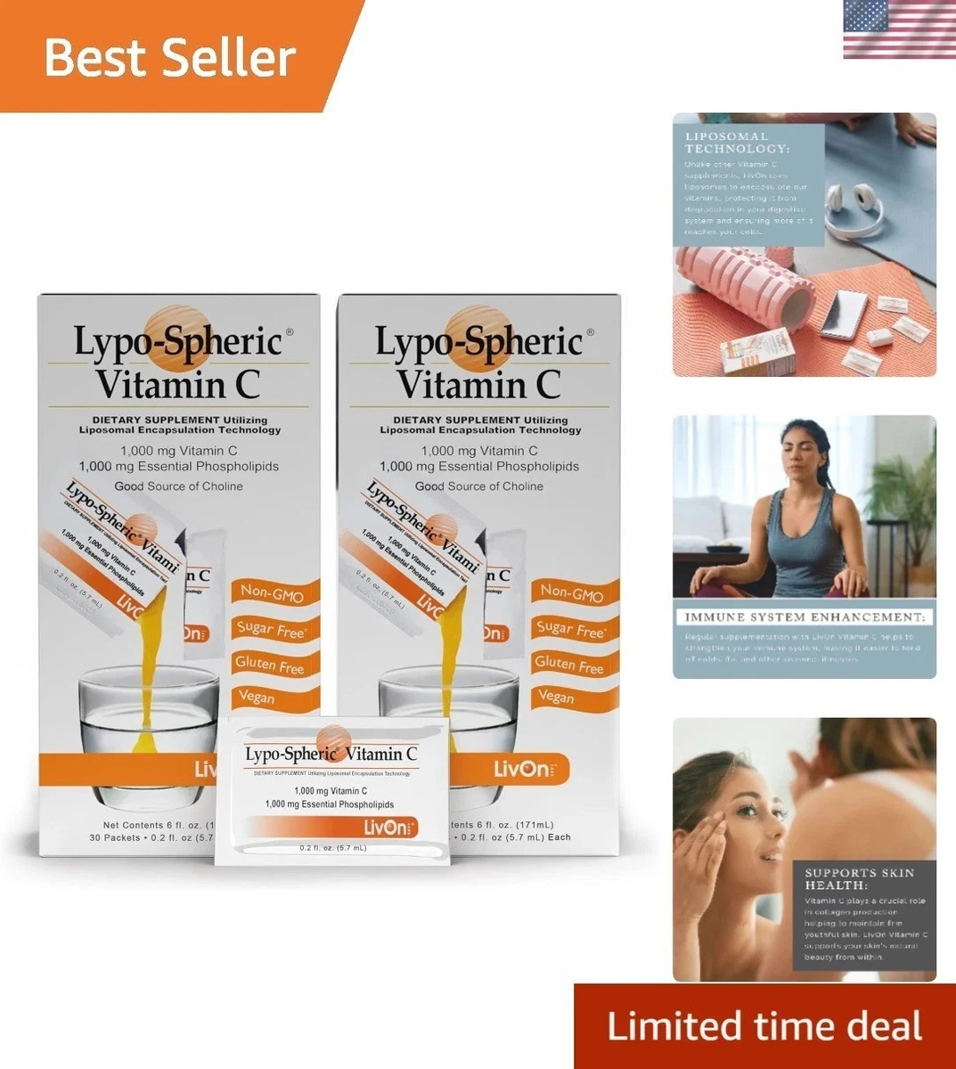 lipo spheric vitamin c Lypo–Spheric Vitamin C 1,000 mg. – Zitomer Pharmacy Inc main image 0