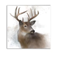 Wexford Home Rainsoft Deer Gallery Wrapped Canvas Wall Art