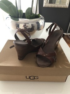 gold ugg wedges