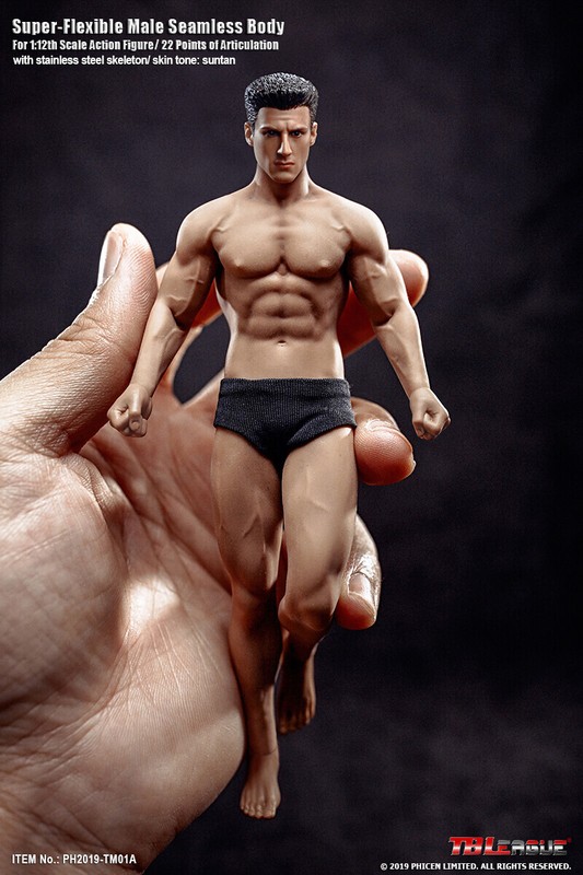 TBLeague PHICEN TM01A 1/12 Male Seamless Muscular Body W/Head 6"Action Figures