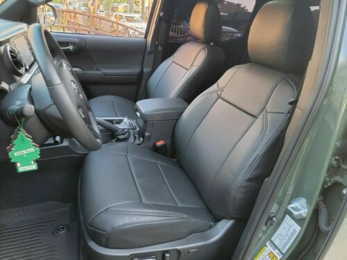 Clazzio PVC Synthetic Leather Custom Seat Covers for 2020-2022 Toyota Tacoma - Picture 2 of 9