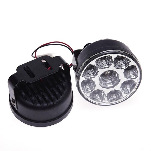 2x 9LED DRL Car Fog Lamp Round Driving Running Daytime Light Head Light White-xx - Picture 8 of 8