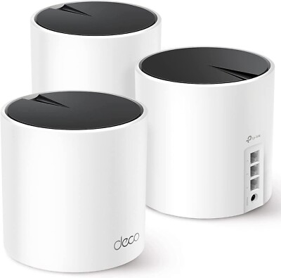 TP-Link Deco AX3000 WiFi 6 Mesh System(Deco X55) 6500 Sq.Ft, 3 pack - SEALED NEW