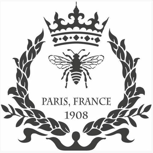 VRF French Bee Art Stencil, Modello Riutilizzabile 125 Micron Foglio Mylar (VRF20) - Foto 2 di 2