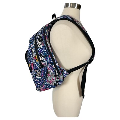 VERA BRADLEY DISNEY PARKS Backpack Mickey Whimsical Paisley  display picture 3