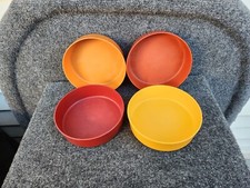 Vintage Set of 4 Tupperware Wonder Bowls  1405 NO LIDS VGUC 