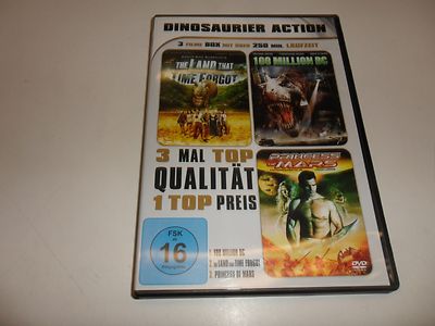 DVD  DINOSAURIER ACTION -3 Filme Box - The Land that time forgot - 100 Million