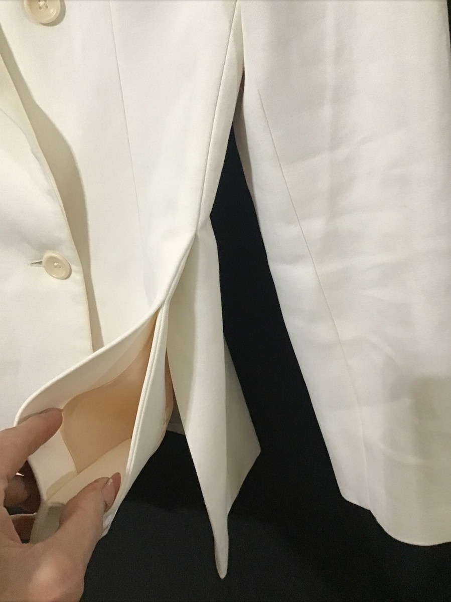 Joseph Blazer Bailey Ladies Cream Linen/Cotton Double
