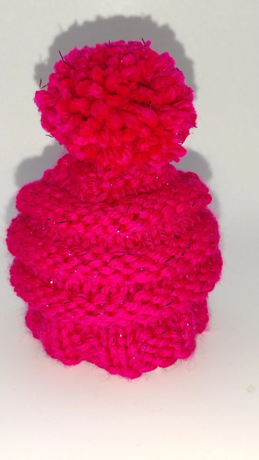 Beanie Hat, Preemie Baby, 1 to 2 lb, Pink Fuchsia, Trendy, ChinLet Collectibles