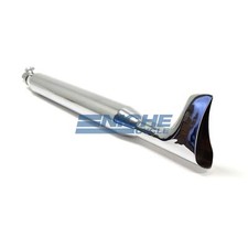 Silenciador de cola de pez para motocicleta crucero excavadora personalizada aleta de tiburón 36" 1-13/16"