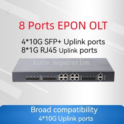 NEW NF5808CH EPON OLT 8 PON Port 10G Uplink with 8 SFP PX20+++ Optical Modules 
