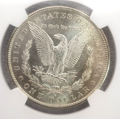 1879-S Morgan Silver Dollar NGC MS63-Hair and Chest! - Picture 4 of 4