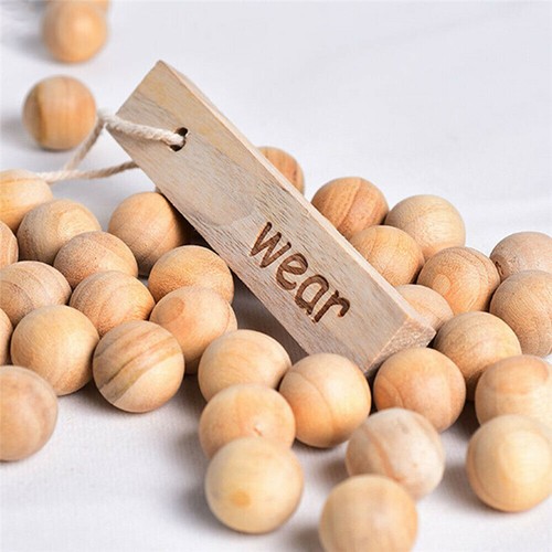 50pcs Natural Cedar Wood Moth Balls Repellent Poison Free Clothes Drawer Closets - Picture 2 of 7
