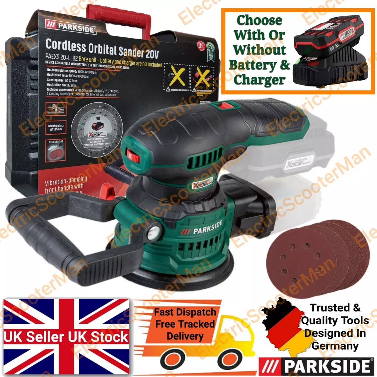 Parkside electric sander outlet