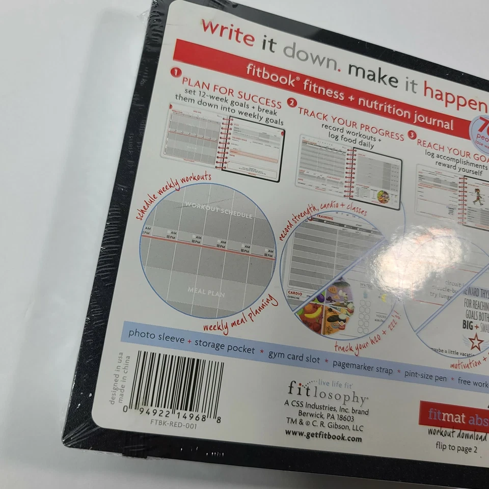 Fitlosophy Fitbook: 12 Week Fitness & Nutrition Journal + FREE Workout Download - Image 3 of 4