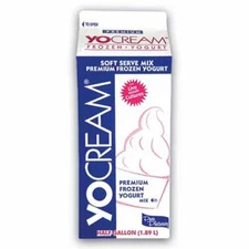 Yocream Yogurt Mix, Milk Chocolate Low-Fat Soft Serve, (64 Oz, Pack Of 6)