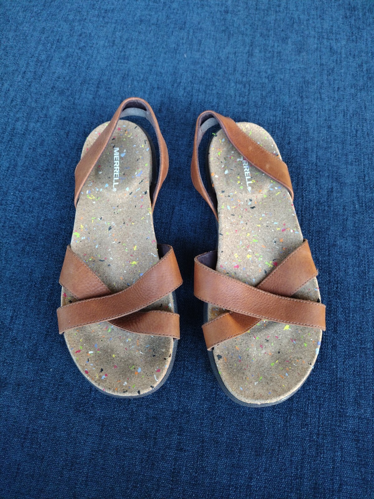 Merrell Womens Napa Valley Sling Brown Slip On Shoes Sandals Size