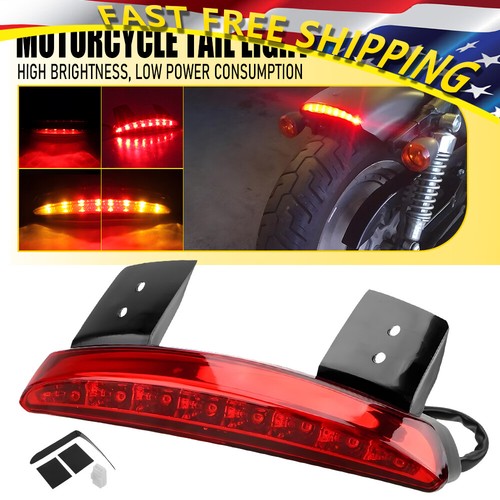 LED Dual Tail Light With Brake, Turn Signal & Running Light – Fits Honda Kawasaki Yamaha