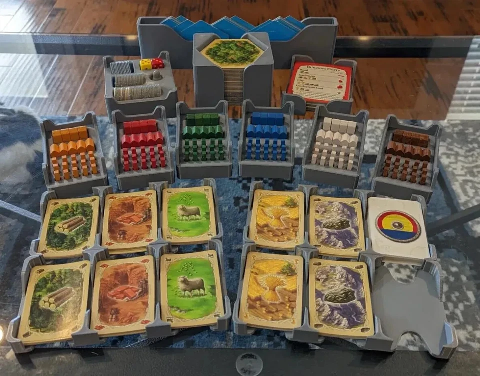 Insert Organizers for Settlers of Catan Base Game and Expansion - 3d Printed - Image 2 of 4