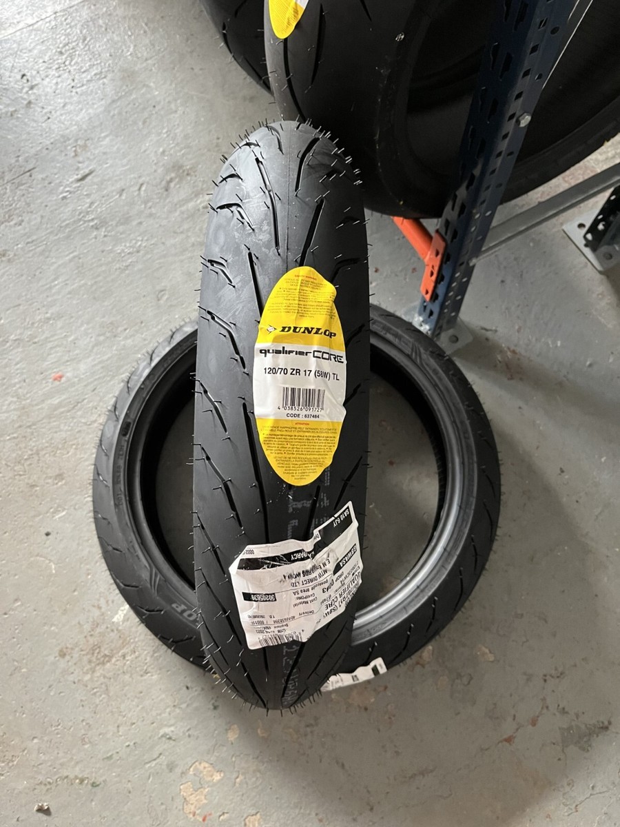 Motorcycle Tyre Dunlop Qualifier Core 120/70ZR17 (58W) | eBay