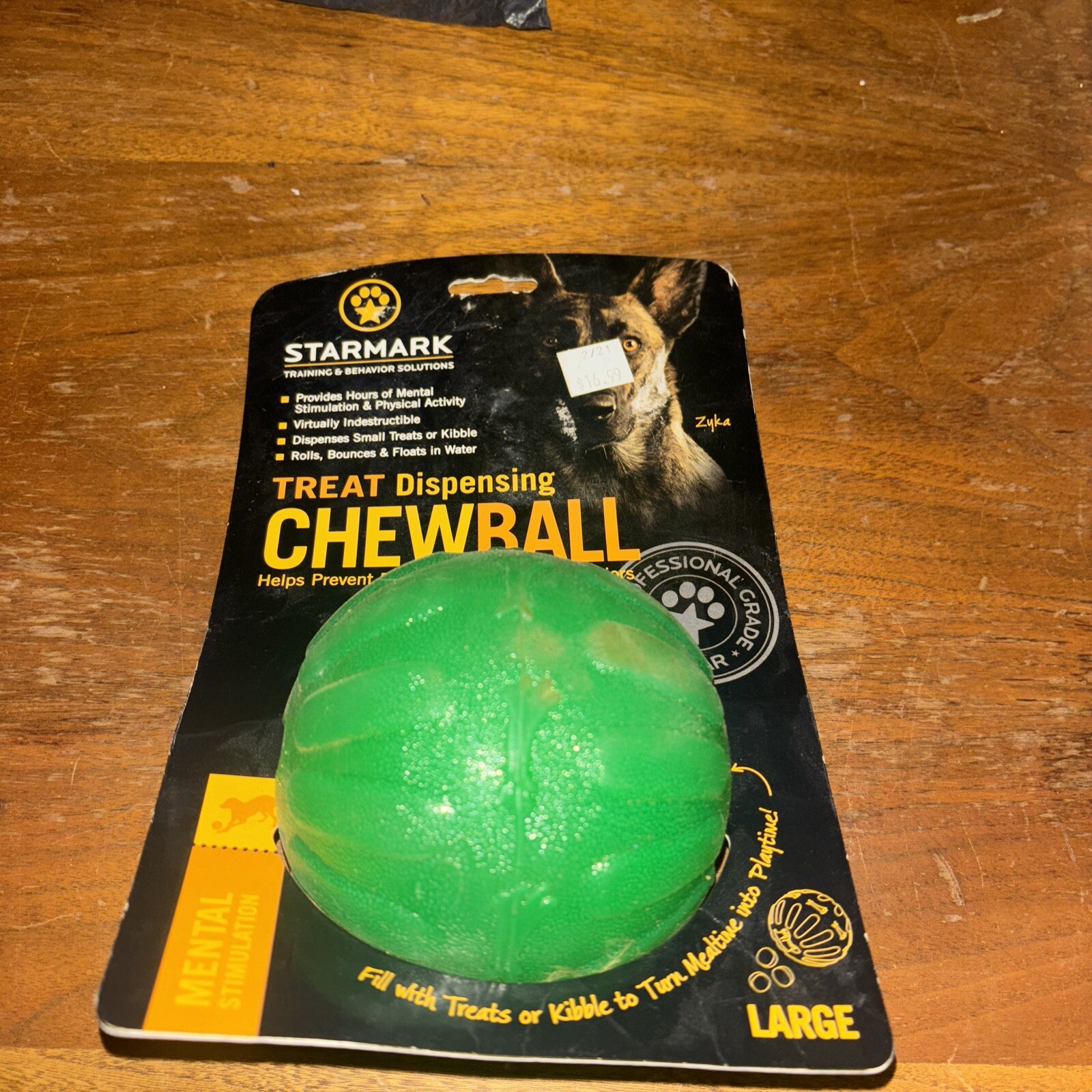 Treat Dispensing Chew Ball Large St00024 Starmark