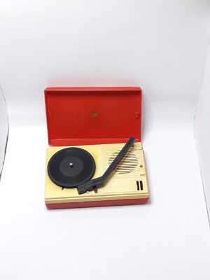 Vintage Collectible USSR Miniature Vinil Record Player Elektronika Original Old