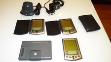 3pcs 3Com Palm V Silver Handheld 3.2" Touchscreen MSTN LCD 71PPI 2 MiB RAM PDA