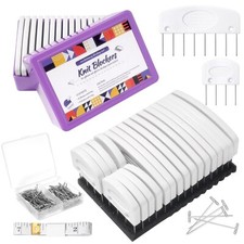 Uotey Knit Blocking Pins Kit, 20Pcs Knit Blockers Combs Pins, 110 T-pins for ...